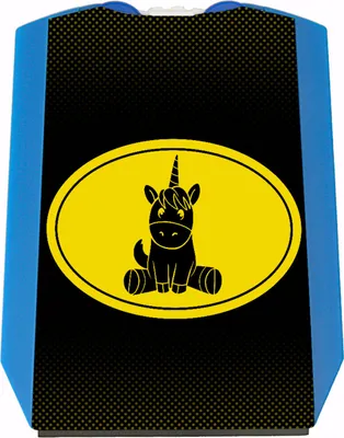Produktbild von Witzige Parkscheibe mit Einhorn Superhelden-Logo