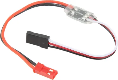 Zdjęcie produktu dla Wysokoprądowy przełącznik RC, stabilny, elektroniczny, z diodą LED do ochrony systemu drona, 2 A, niskie napięcie