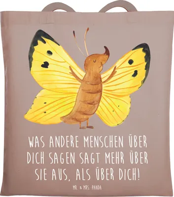Produktbild von Mr. & Mrs. Panda Tote Bag Mobbing bewältigen Selbstwert - Braun Pastell - Geschenk, Zuversicht, Jutetasche, Jutebeutel, Negativität überwinden, positivity, Vertrauem, Mut