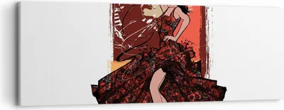 Produktbild von Bild auf Leinwand - Leinwandbild - Tanz Tänzer - 90x30cm - Wand Bild - Wanddeko - Wandbilder - Leinwanddruck - Bilder - Kunstdruck - Wanddekoration - Leinwand bilder - Wandkunst - AB90x30-4123
