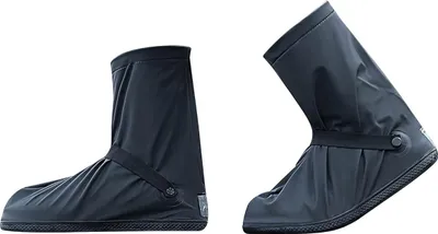 Produktbild von Wiederverwendbare wasserdichte Überschuhe - faltbar, rutschfest, mit Reißverschluss und reflektierend - für Outdoor-Sportarten