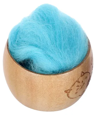 Produktbild von Holzschalenkissen Mit Nähnadelhalter Wollsticknadel Und Filznadelbox Tragbares Stickzubehör Für Handarbeitsnadeln Und Nähnadeln Ohne Filz