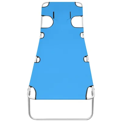 Produktbild von VidaXL 310332, Lounge, Gepolsterter Sitz, Stahl, Polyester, Blau, Türkis, 120 kg, 1890 mm