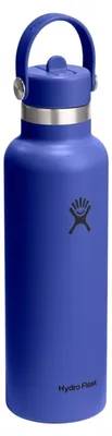 Imagen del producto de Botella térmica Capri Blue de Hydro Flask, boca estándar, con tapa de pajita flexible, 621 ml