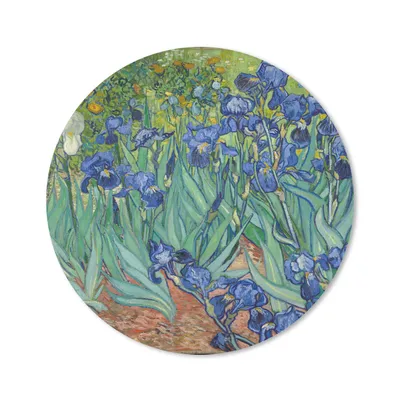 Produktbild von MuchoWow® Mauspad Mousepad Schwertlilien - Vincent van Gogh 50x50 cm - Mousepads - Maus Mat - Pad - Mausunterlage - Vinyl