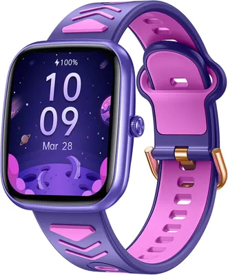 Produktbild von Kinder Smartwatch mit Telefonfunktion, Fitness-Tracking, Herzfrequenz- & Schlafüberwachung, Spiele, Musik, Kamera, IP68 wasserdicht