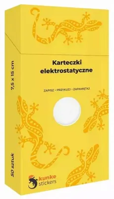 Zdjęcie produktu dla Elektrostatyczne karteczki białe A6 Panta Plast