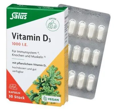 Produktbild von Salus Vitamin D3 1000 I.E. Kapseln 30 St