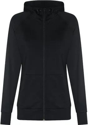 Produktbild von Just Cool JC058 | Damen Jacke Cool Contrast Zoodie - Daumenlöcher - Farbe: Black/Black - Größe: XL