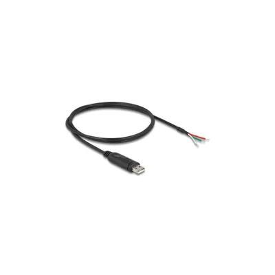 Produktbild von Delock Adapterkabel USB 2.0 Typ-A zu seriell RS-485 3 x offene Kabelenden 1 m