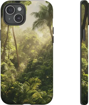 Produktbild von Dichter tropischer Wald – Handyhülle Kompatibel mit iPhone 15 Plus
