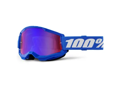 Obrázek produktu pro 100% Strata 2 Essential Chrome motokrosové brýle, červená/bílá