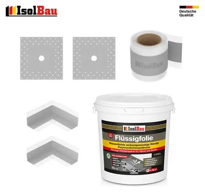 Dichtset Dusche Flüssigfolie 16 kg Dichtband Abdichtset Duschelement Set Bad