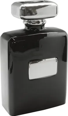 Immagine prodotto di Gilde Vase, "Milano", Keramik, schwarz, VE 2, L. 7 cm, B. 13.5 cm, H. 22 cm 47246 4063387472460
