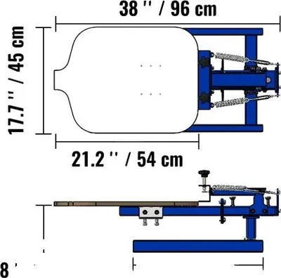 Zdjęcie produktu dla Maszyna do sitodruku, obrotowa o 360°, regulowane napięcie