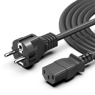 Produktbild von Kaltgerätekabel C13 für Computer Monitor Bildschirm Drucker Beamer Netzkabel C13 Kabel für Monitore, Computer, Drucker, Bildschirm, PC, Laptop, 2m