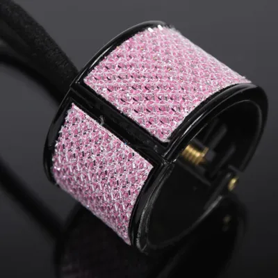 Produktbild von Glitzernder Haarring in Rosa Schwarzer Rand