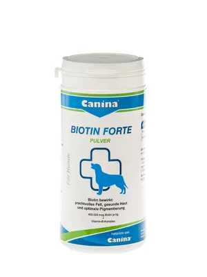 Produktbild von Canina Biotin Forte, Hund, Puder, Haut & Haarkleid, Universal, Vitamin B, Vitamin H (Biotin), Topf