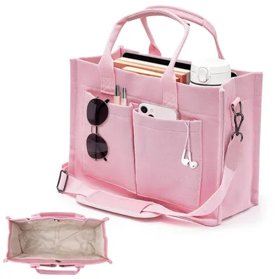 Imagen del producto de Omgoods - Bolso de lona para mujer con correa de hombro ajustable