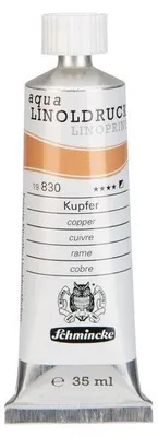 Produktbild von Schmincke aqua-LINOPRINT Linoldruckfarben 35 ml - 830 Kupfer