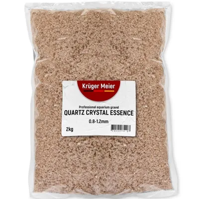 Productafbeelding van Kruger Meier Kwarts Kristal Essentie 0,8–1,2 mm – Aquariumzand 2 kg