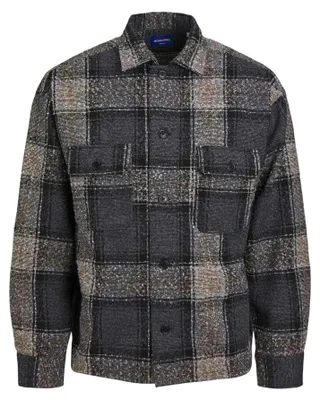 Produktbild von Jack And Jones - Hemd für Herren, Bouclé, Regulär, Langärmlig GT21184 (L) (Schwarz)