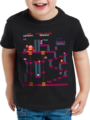 Produktbild von A.N.T. Kong Elevator Level Kinder T-Shirt donkey geek switch