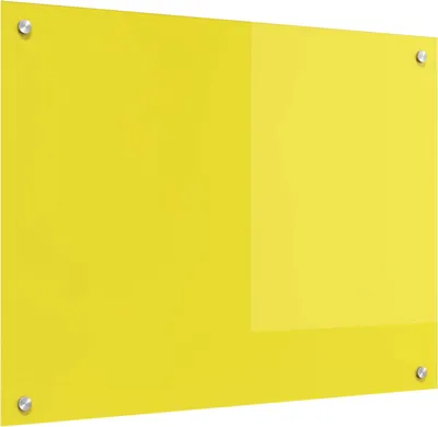 Obrázok produktu pre Kuchynský obklad Žltá 80 x 60 cm tvrdené sklo