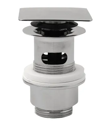 Obrázek produktu pro Odpadní armatura 5/4", click-clack, čtvercová, v. 32-52 mm, chromová