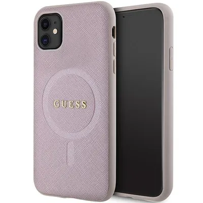 Immagine prodotto di Guess Guhmn61Psahmcp Custodia rigida Saffiano Magsafe per Iphone 11 / Xr 6.1 Różowy/Pink