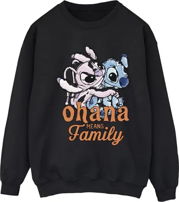 Produktbild von Disney - "Ohana" Sweatshirt für Damen BI22776 (XL) (Schwarz)
