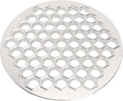 Productafbeelding van Knoedelmaker - Pelmeni Maker Ravioli - Pasta Gerechten Maken - 61 Gaten - 33.5 cm - Metaal