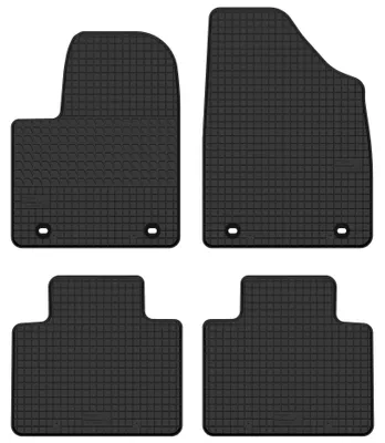 Produktbild von Gummi-Fußmatten für MG HS EV 2020- (SUV) – 4-tlg, Schwarz, passgenau – Wielganizator SolidTread