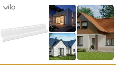 Produktbild von VILO Fronto Tropfleiste SV-16,5 für Siding - Vinyl Fassadenprofil - 3,05 m - Weiß