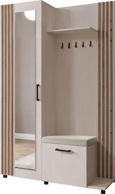 Produktbild von Masseno Garderobe-Set ARMADIO 137/207/42 cm Modern Garderobenschrank Kaschmir