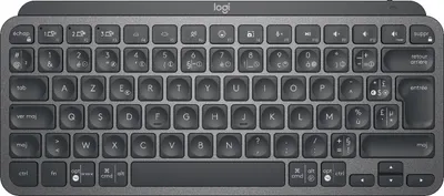 Obrázok produktu pre Logitech MX Keys Mini - Mini - Bezdrôtové - RF Wireless + Bluetooth - AZERTY - LED - Graphite