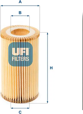 Produktbild von Ölfilter UFI 25.002.00 Filtereinsatz passend für MERCEDES-BENZ C-Klasse Limousine (W204) E-Klasse Limousine (W211) C-Klasse T-modell (S204)