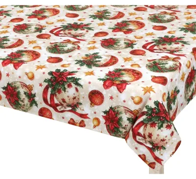 Produktbild von Tischdecke CHRISTMAS - 120x140 cm - Rot,Gold