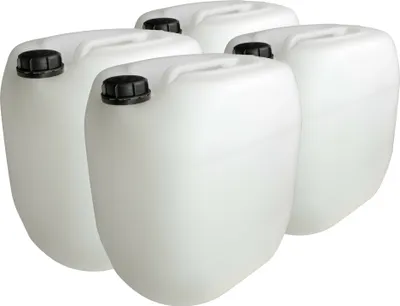 Produktbild von 4 Stück Leerkanister aus HD-PE, DIN 61, natur (30 Liter)