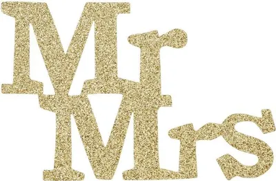 Produktbild von Schrift Mr. & Mrs. – ca. 11 cm