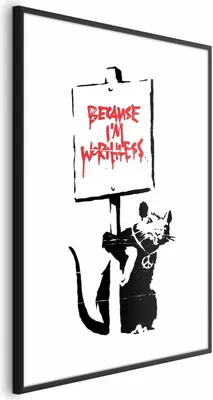 Produktbild von Posterpapier Poster - Because I'm Worthless 29.7x42 cm Streetart g-C-0149-ao-a