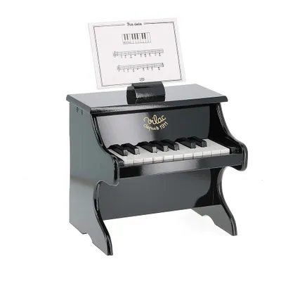 Produktbild von Vilac Holzklavier schwarz mit Notenblättern - Spielzeug Musikinstrument