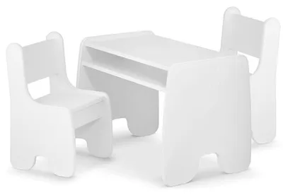 Produktbild von 3 TLG Kinder Tisch Stuhl Set,Kindersitzgruppe Holz mit 1 Tisch & 2 Stühlen,Kindermöbel Set Zeichentisch Kindertisch für Kinder ab 3 Jahren 70x45x51cm