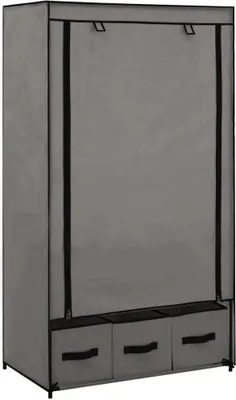 Obrázek produktu pro Šatní skříň šedá 87 x 49 x 159 cm Látka