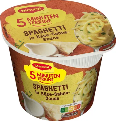 Produktbild von Maggi 5-minútové terinové špagety v smotanovej omáčke so syrom a smotanou 62g