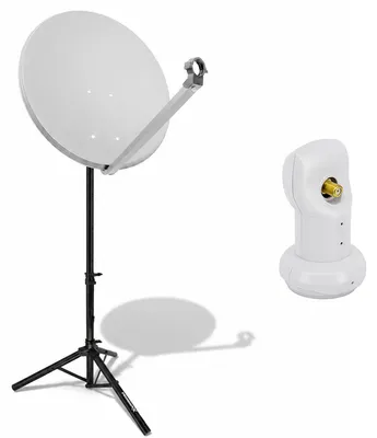 Produktbild von PremiumX Camping SAT Anlage 80cm ALU Antenne Single LNB Dreibein Stativ