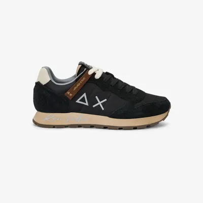 Produktbild von Sun68 Tom Vintage Sneakers Lederstoff Männer Schwarz