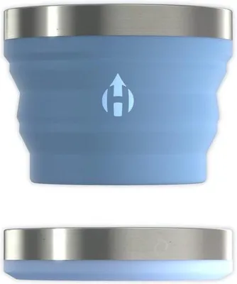 Produktbild von Reisfaltige Trinkflasche | Portable, faltbare Wasserflasche für Wasser, Saft, Snacks, ideal für Reisen, Camping, Feiern, Kinder und Haustiere | Fassungsvermögen: 340 ml