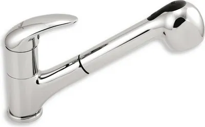 Produktbild von Novaservis Metalia 55 - Spültischarmatur mit ausziehbarer Geschirrbrause, chrom 55081,0