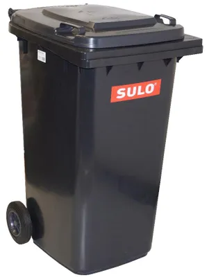 Produktbild von SULO Müllgroßbehälter 240l HDPE anthrazitgrau fahrbar,n.EN 840 - 1052256